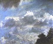 John Constable Cloud Study, Hampstead; Tree at Right, Royal Academy of Arts, London oil painting